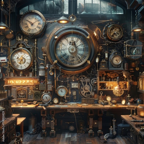 Time-travelers workshop clocks of all eras