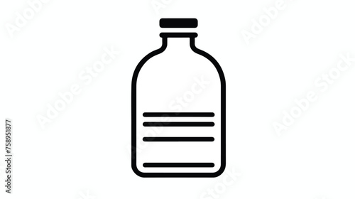 Gallon Mineral Water Simple Line Icon flat vector 