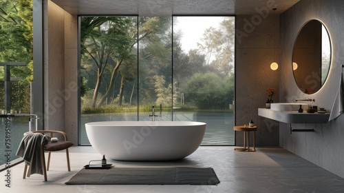 professional architectural rendering techniques to capture the essence of cutting-edge bathroom design. © Светлана Канунникова