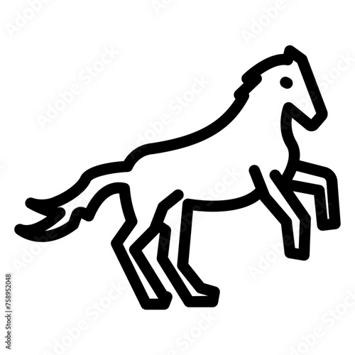 horse pet animal icon