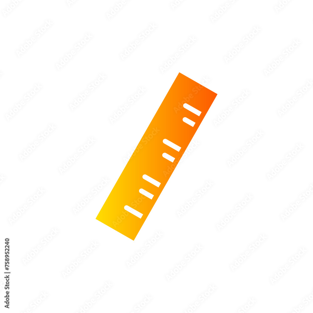 ruler gradient icon ruler gradient icon