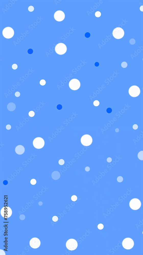 青の水玉壁紙