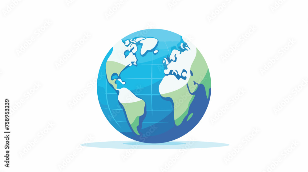globe icon. flat vector