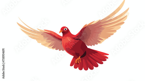 Hand drawn Dove bird Piegon vector illustration black photo