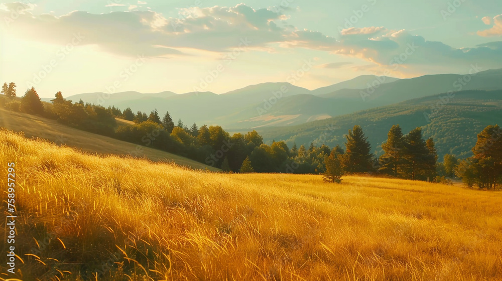 Fototapeta premium Tree's Sanctuary: Finding Health and Peace Within Nature's Canopy