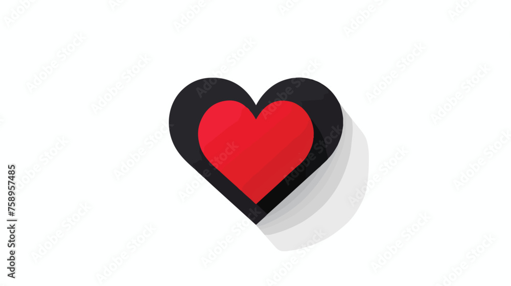 Heart Icon Vector. Love symbol. Valentine s Day sign