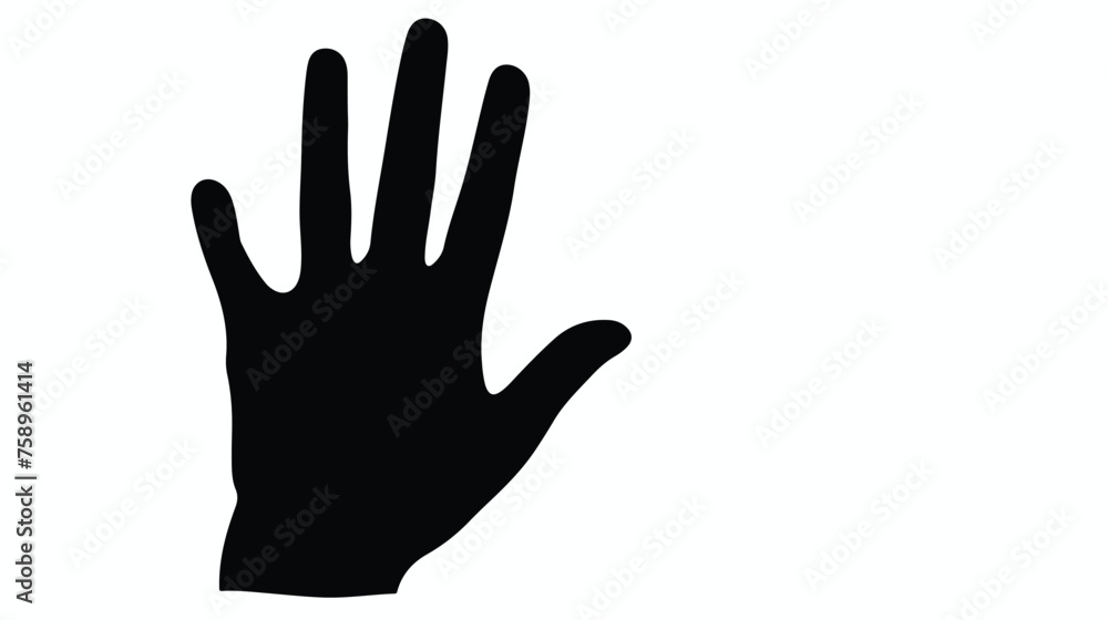 Hand icon symbol vector image flat vector 