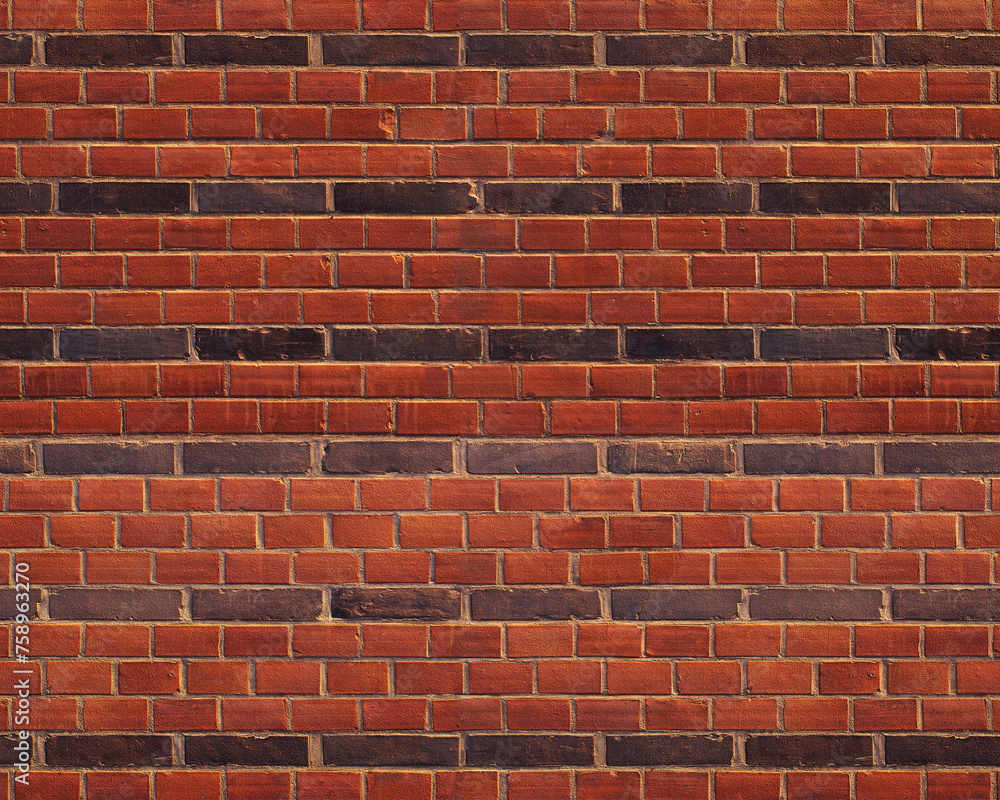 Fototapeta premium Pattern and structure of brick wall. Detail shot.