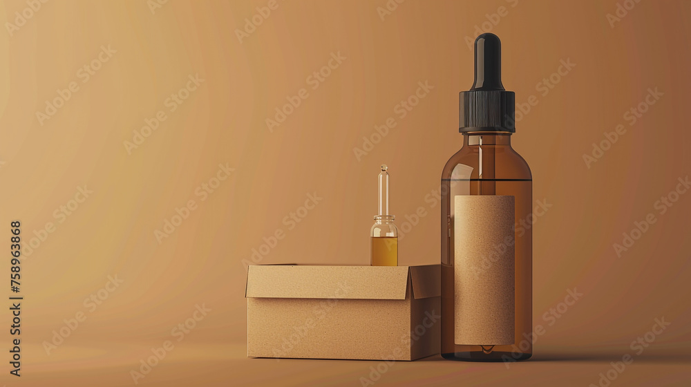 A nourishing beauty serum cream featuring mint leaf infusion, showcased in an elegant dropper bottle A nourishing beauty serum cream featuring mint leaf infusion, showcased in an elegant dropper bottle