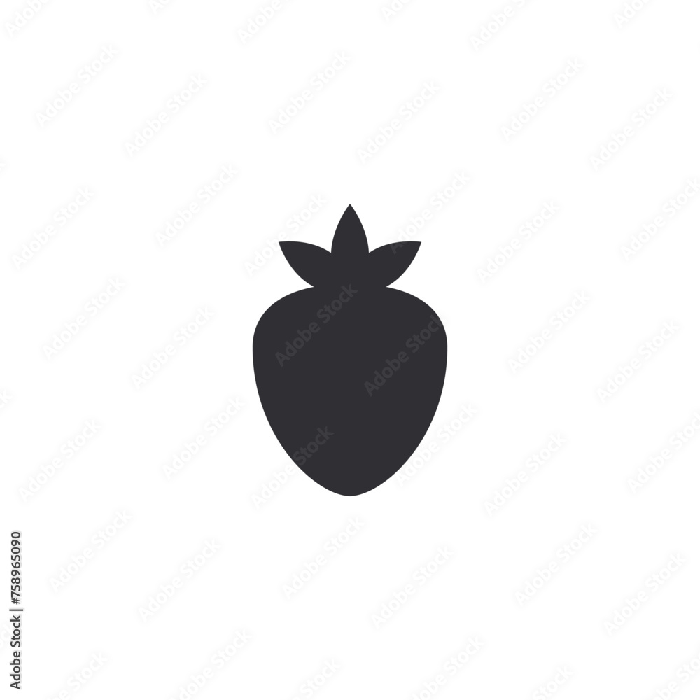 Strawberry icon. Strawberry silhouette. Strawberry stencil. Fresh berry. Wild strawberry. Fresh fruits. Logo template. Food icon. Symbol of vegetarianism. Healthy food. Proper nutrition. Berry juice Strawberry icon. Strawberry silhouette. Strawberry stencil. Fresh berry. Wild strawberry. Fresh fruits. Logo template. Food icon. Symbol of vegetarianism. Healthy food. Proper nutrition. Berry juice