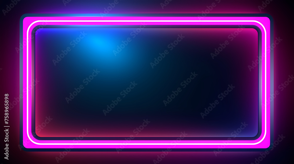 Neon tones, charming parallelogram rectangular photo frame Neon tones, charming parallelogram rectangular photo frame