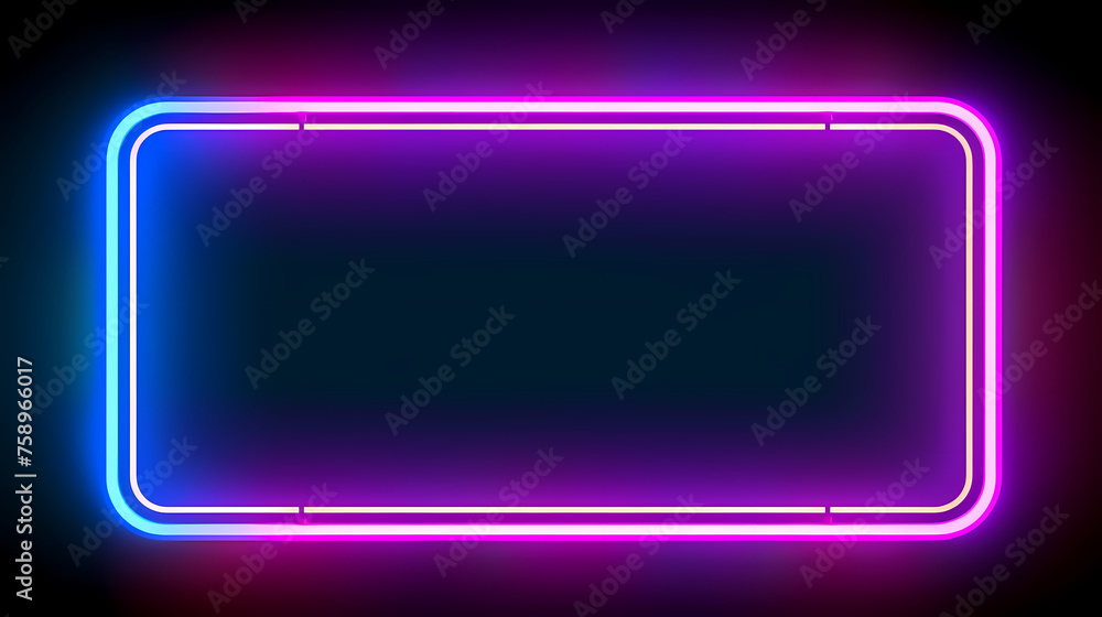 Neon tones, charming parallelogram rectangular photo frame Neon tones, charming parallelogram rectangular photo frame