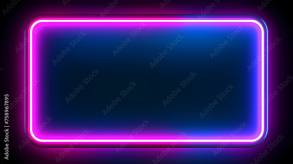Neon tones, charming parallelogram rectangular photo frame Neon tones, charming parallelogram rectangular photo frame