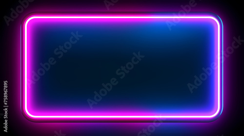 Neon tones, charming parallelogram rectangular photo frame