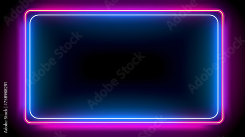 Neon tones, charming parallelogram rectangular photo frame