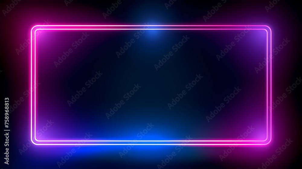 Neon tones, charming parallelogram rectangular photo frame Neon tones, charming parallelogram rectangular photo frame