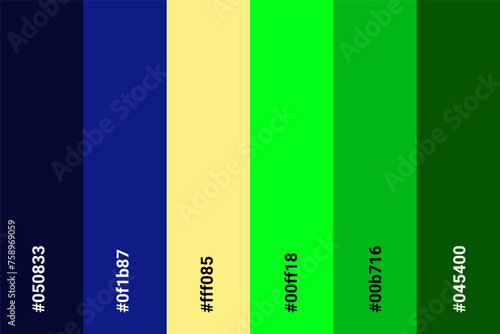 Abstract Colored Palette Guide. Table color shades. Color harmony. Trend colors. Vector illustration EPS 10 File.