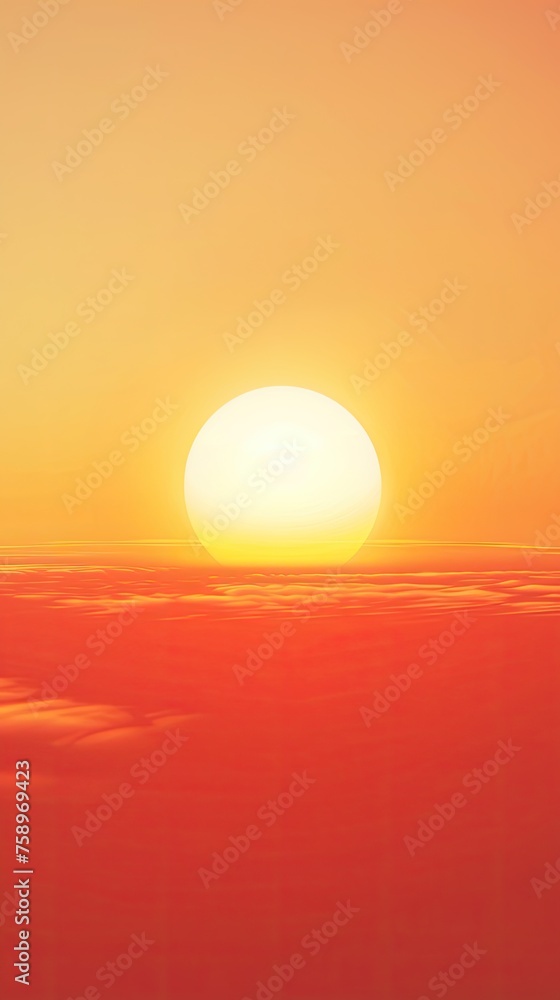 A radiant sunrise orange gradient