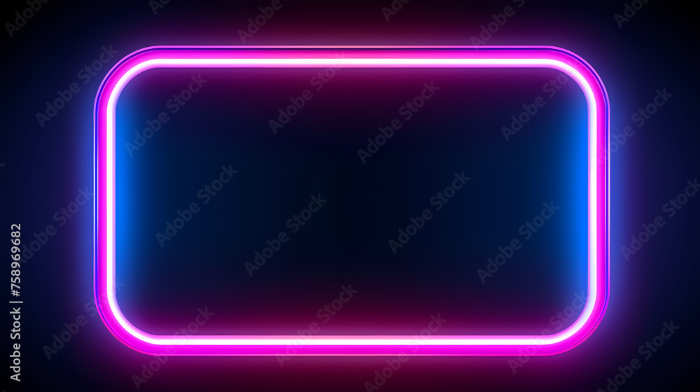 Color neon banner frame graphic Color neon banner frame graphic