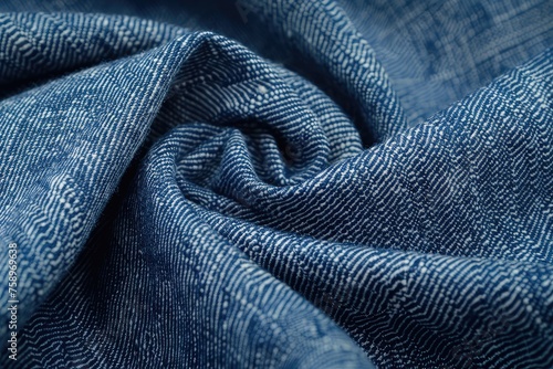 A classic denim blue jean texture
