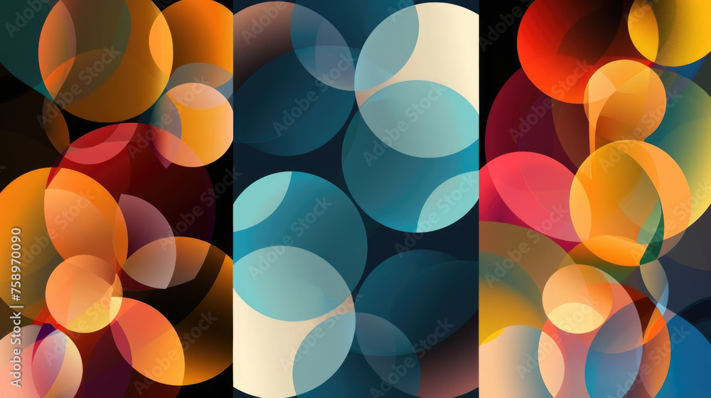 Colorful abstract background with circles Colorful abstract background with circles