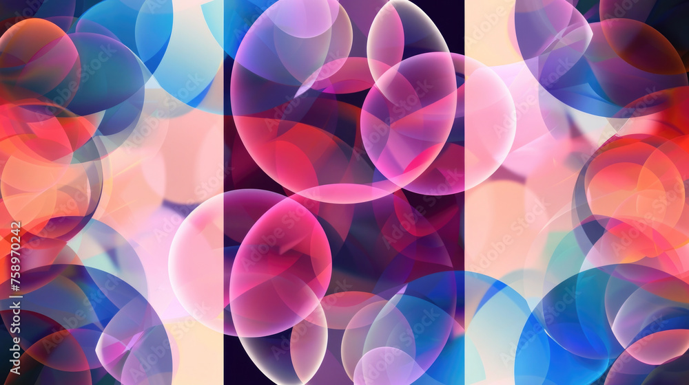 Colorful abstract background with circles