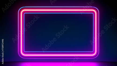 Neon style frame