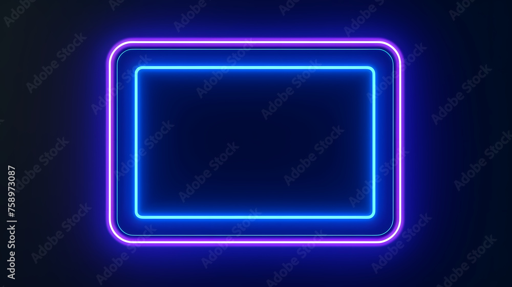 Neon style frame Neon style frame