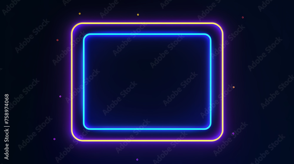 Obraz premium Neon style frame