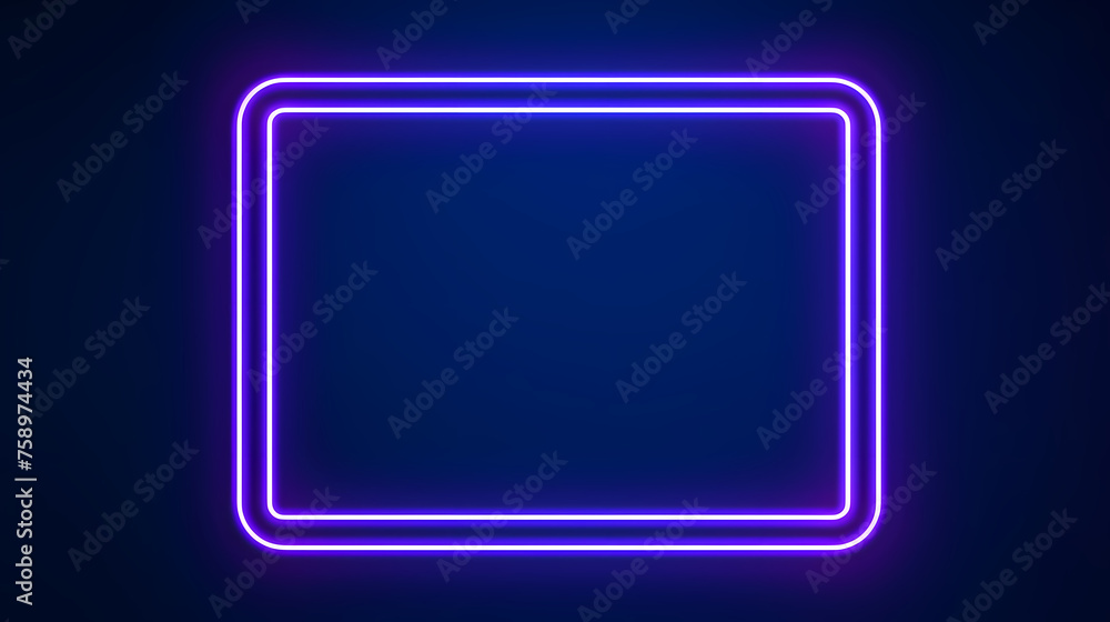 Neon style frame Neon style frame