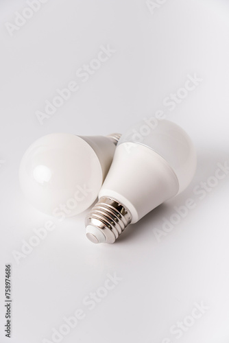 led lamp on white background