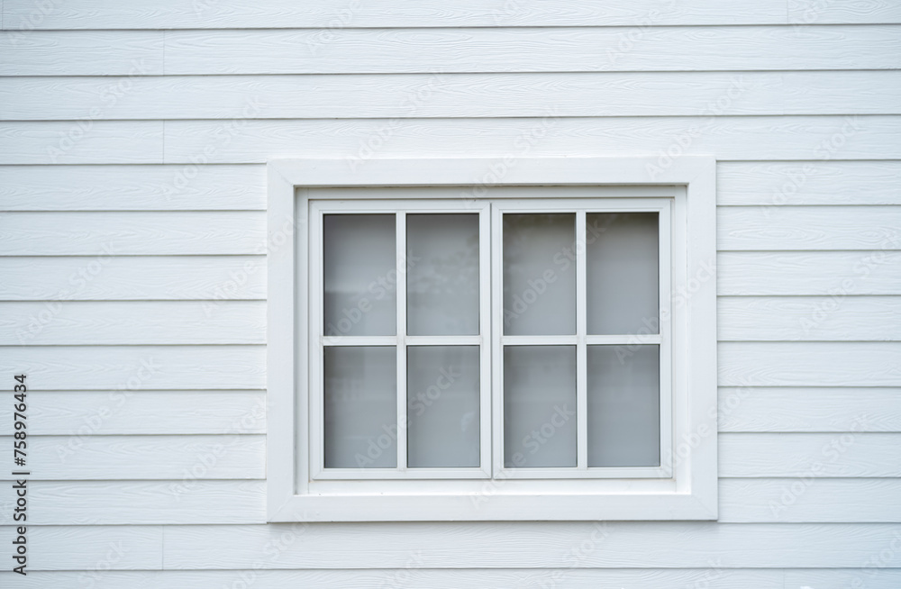 white window on a white wall