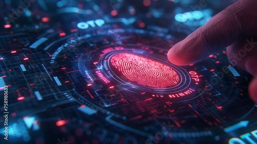 a banner design where OTP text emerges from a digital code matrix, symbolizing the secure and encoded nature of One-Time Passwords
