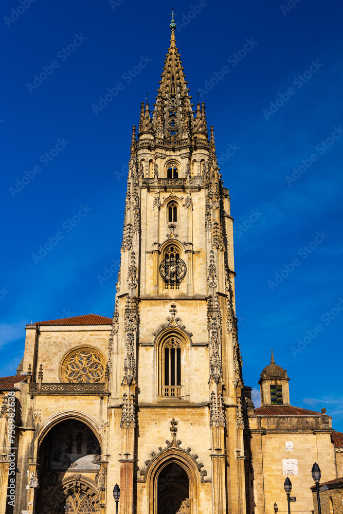 Metropolitan Cathedral Basilica of San Salvador. Oviedo, Asturias, Spain.