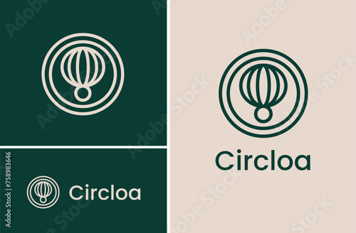 Circloa Outline Logo Illustration Vector
