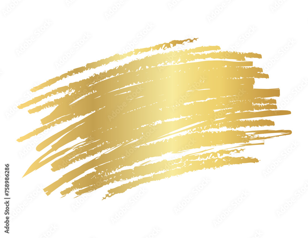 gold brush marks, gold color stain, golden brush stroke, golden texture with hand drawn