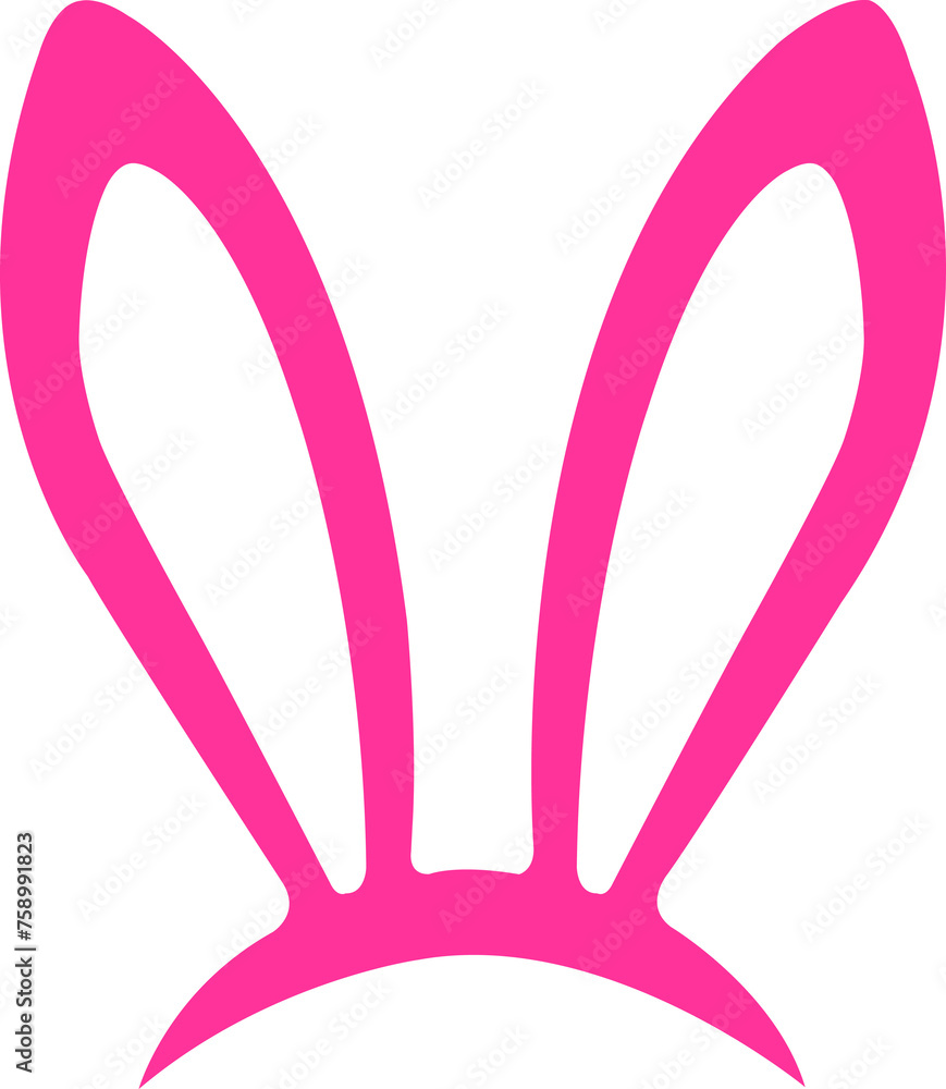 Easter Bunny Ears clip art design on plain white transparent isolated background for card, shirt, hoodie, sweatshirt, apparel, tag, mug, icon, poster or badge Easter Bunny Ears clip art design on plain white transparent isolated background for card, shirt, hoodie, sweatshirt, apparel, tag, mug, icon, poster or badge