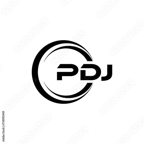 PDJ Letter Logo Design, Inspiration for a Unique Identity. Modern Elegance and Creative Design. Watermark Your Success with the Striking this Logo.