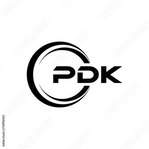 PDK Letter Logo Design, Inspiration for a Unique Identity. Modern Elegance and Creative Design. Watermark Your Success with the Striking this Logo. photo