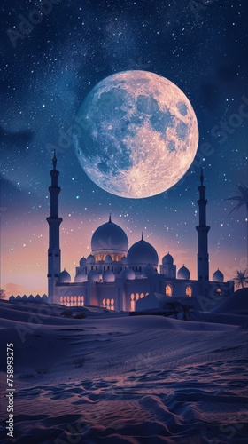 Beautiful Ramadan symbolic background