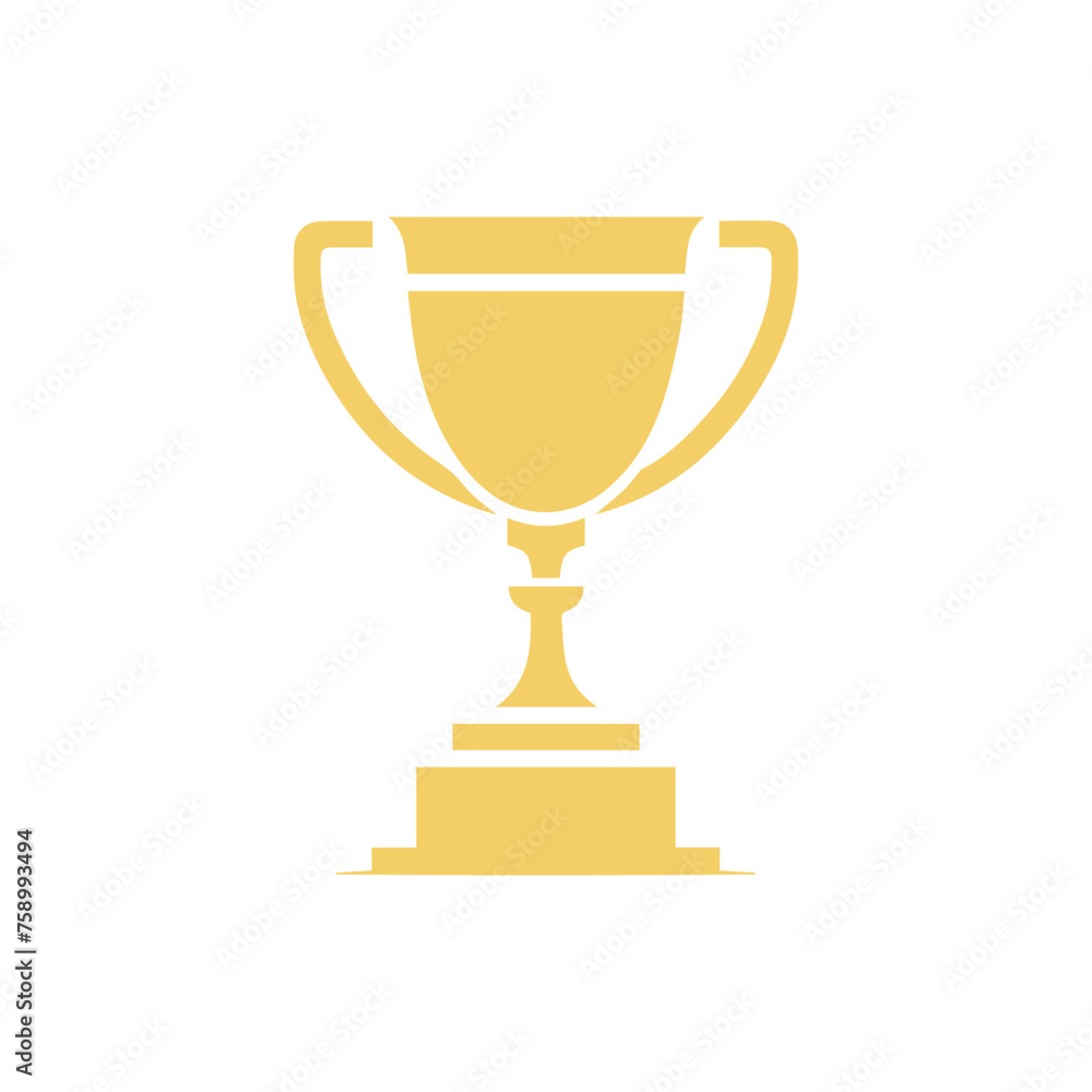 trophy icon in trendy flat style trophy icon in trendy flat style