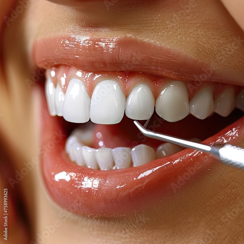 Dental check up at the clinic