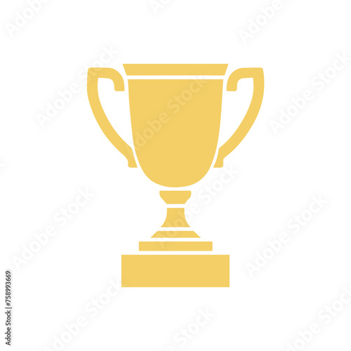 trophy icon in trendy flat style