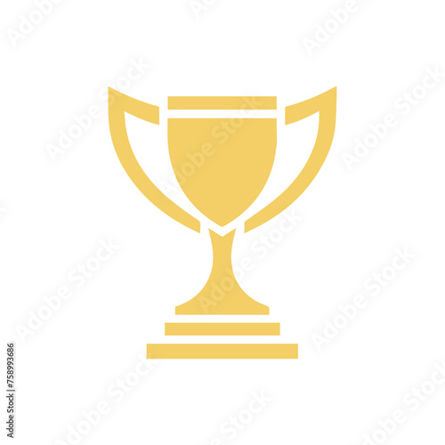 trophy icon in trendy flat style