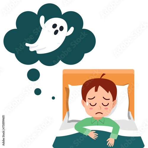 Kids having bad dream
