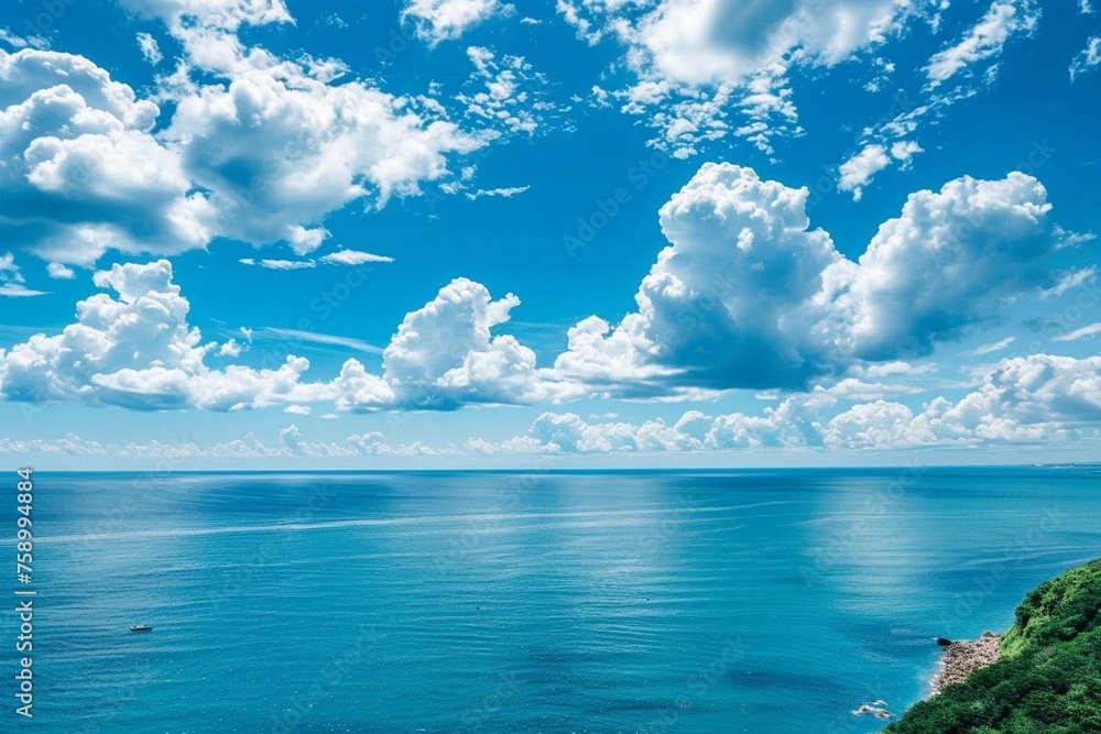 Obraz premium blue sky and sea