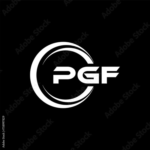 PGF Letter Logo Design, Inspiration for a Unique Identity. Modern Elegance and Creative Design. Watermark Your Success with the Striking this Logo. photo