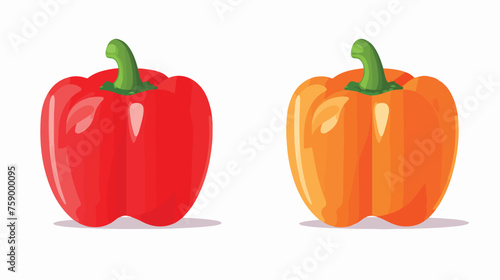 Sweet pepper icon. Vector . Flat design flat vector