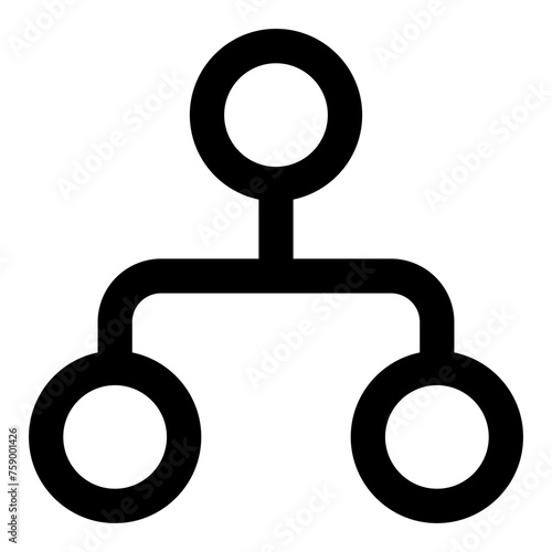 Referral icon in outline style. Simple affiliate vector illustration — pixel-perfect icon