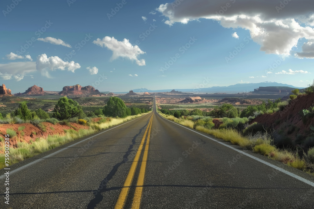 Open Road to Stunning Landscapes Open Road to Stunning Landscapes